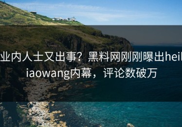 业内人士又出事？黑料网刚刚曝出heiliaowang内幕，评论数破万