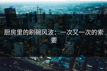 厨房里的刷碗风波：一次又一次的索要