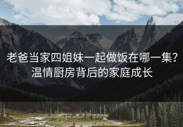 老爸当家四姐妹一起做饭在哪一集？温情厨房背后的家庭成长
