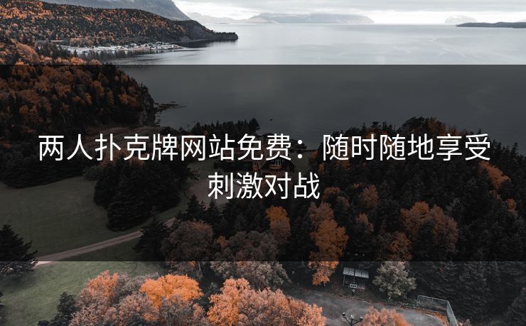 两人扑克牌网站免费：随时随地享受刺激对战
